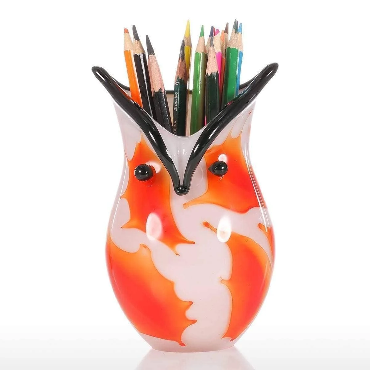 Owl Glass Vase Ornament - Stylish Decor -