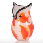 Owl Glass Vase Ornament Stylish Decor