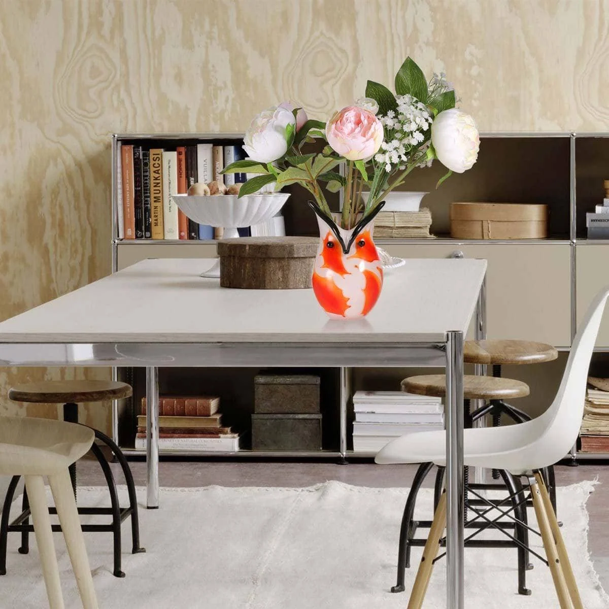 Owl Glass Vase Ornament - Stylish Decor -