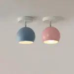PHYVAL Macaron Ceiling Lights Nordic Creative Round Iron E27 For Living Room Bedroom Aisle Corridor Modern 973e7be1 d551 412f 97a7 1fabd742808b