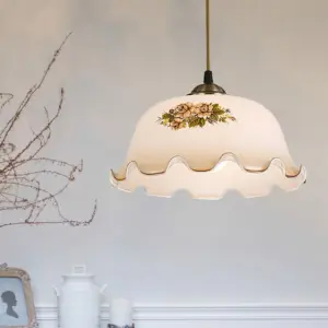 Homeko Flower Pattern Small Pendant Light