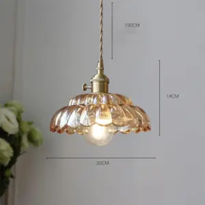 Homeko-Century Clear Glass Elegance Pendant Light