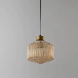 Homeko Simple Clear Glass Pendant Lamp