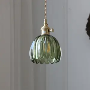 Homeko-Century Flower Shade Clear Pendant Light
