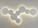 PUCK WALL ART Fluorescent wall light