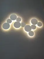 PUCK WALL ART Fluorescent wall light