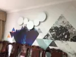PUCK WALL ART Fluorescent wall light