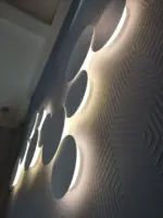 PUCK WALL ART Fluorescent wall light