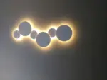 PUCK WALL ART Fluorescent wall light