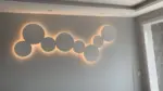 PUCK WALL ART Fluorescent wall light