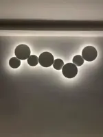 PUCK WALL ART Fluorescent wall light