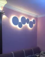 PUCK WALL ART Fluorescent wall light