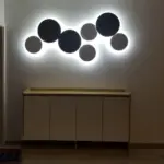 PUCK WALL ART Fluorescent wall light