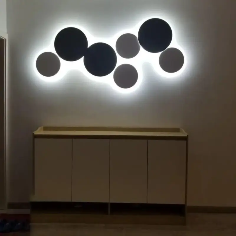 PUCK WALL ART Fluorescent wall light