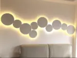 PUCK WALL ART Fluorescent wall light