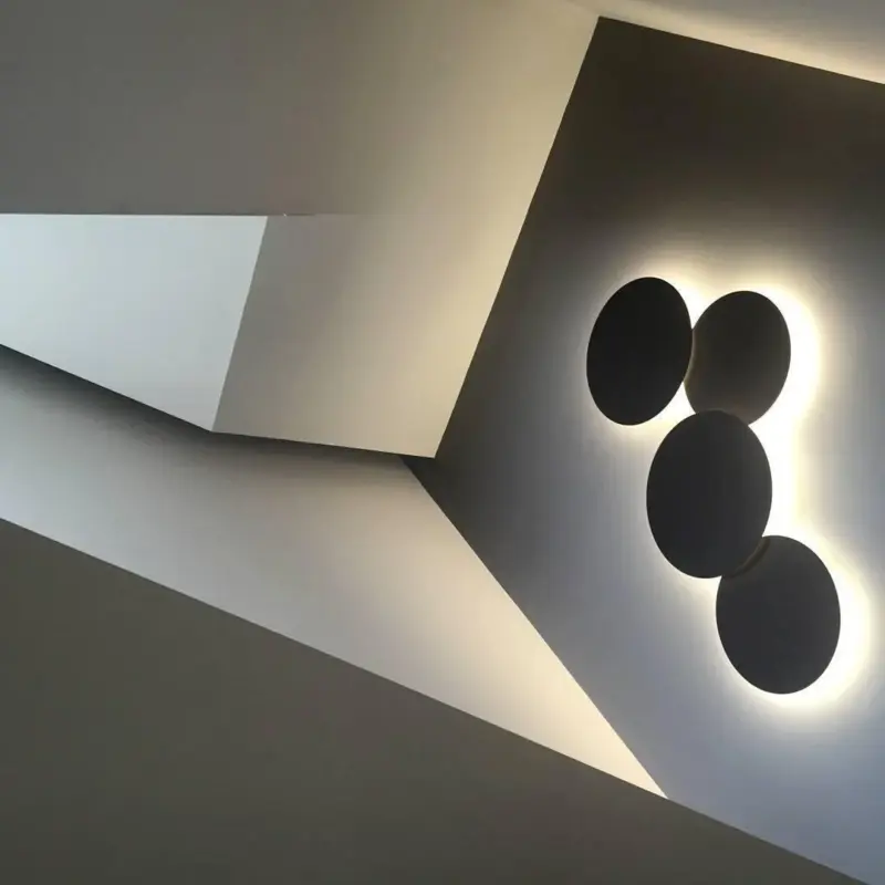 PUCK WALL ART Fluorescent wall light