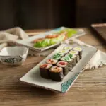 Painted Ceramic Sushi Plates