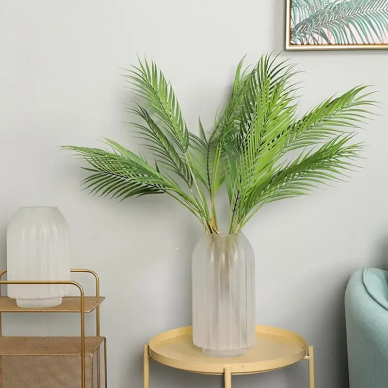 Palm Tree Artificial Leaves Branches Vivid Wild Faux Foliage Fake Plant for Home Wedding Living Room cc525cb7 de10 488f bc76 edf8279b3620