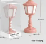 Pastel Art Deco Retro Mushroom Lamp