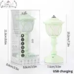 Pastel Art Deco Retro Mushroom Lamp