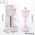 Pastel Art Deco Retro Mushroom Lamp