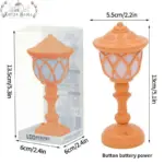 Pastel Art Deco Retro Mushroom Lamp