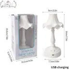 Pastel Art Deco Retro Mushroom Lamp