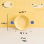 Pastel Ceramic Barbecue Plate with Double Ears