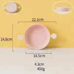 Pastel Ceramic Barbecue Plate with Double Ears