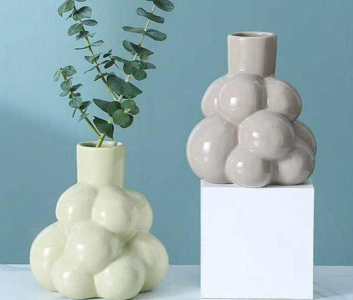 Pastel Ceramic Mini Grape Vase -