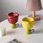 Pastel Ceramic Rose Mug