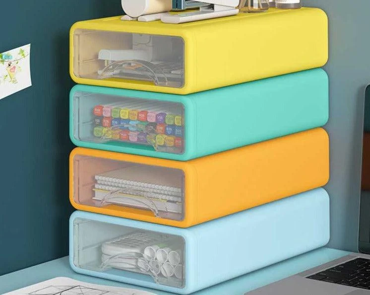 Pastel Clear Desk Organizer -