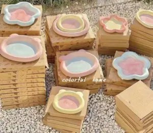 Pastel Little Flower Dish Plate