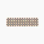 Pastel Tone Checkerboard Bedside Rug