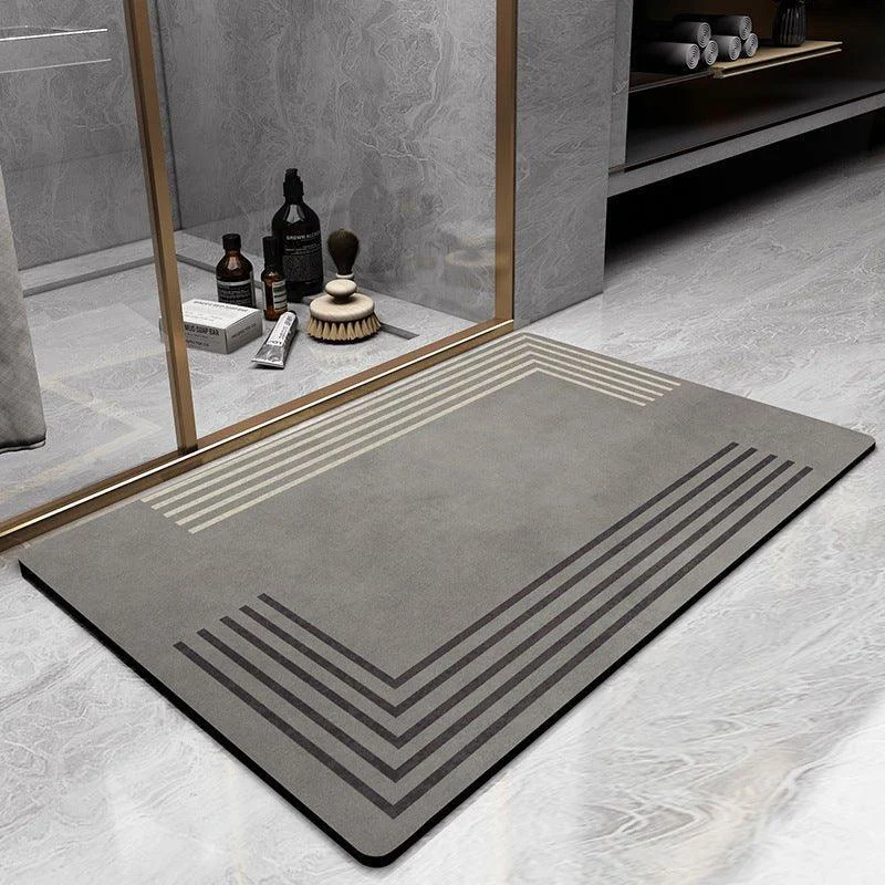 Patterned Quick Dry Bathroom Mat -