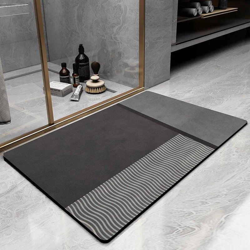 Patterned Quick Dry Bathroom Mat -