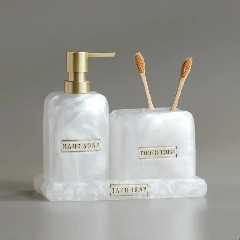 Pearl 3 Piece Bathroom Set
