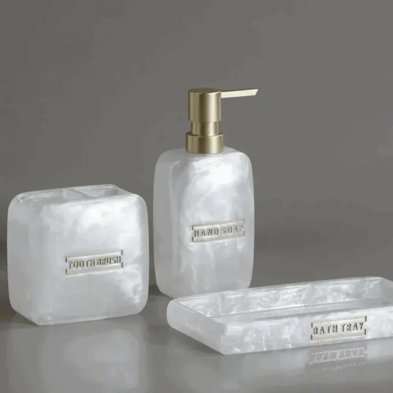 Pearl 3 Piece Bathroom Set