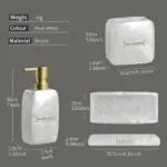 Pearl 3 Piece Bathroom Set