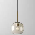 PendantLampCognacGlassModernMinimalist1 LightLightingForDiningTable Homeko14