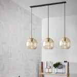 PendantLampCognacGlassModernMinimalist1 LightLightingForDiningTable Homeko9