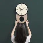 Pendulum Long Wall Decor Clock for Living Room