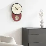 Pendulum Long Wall Decor Clock for Living Room
