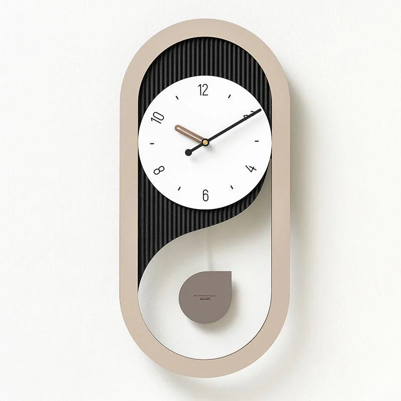 Pendulum Silent Long Wall Clock for Home Office -