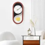 Pendulum Silent Long Wall Clock for Home Office