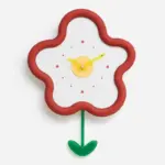 Pendulum Silent Wall Decorative Clock for Kids Bedroom