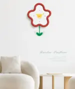 Pendulum Silent Wall Decorative Clock for Kids Bedroom