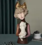 PetLoverGirlSculpture Homeko4
