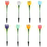 PetalGlowSolarTulpen Blumenlampen SolarbetriebeneGartenleuchtenxlumina5