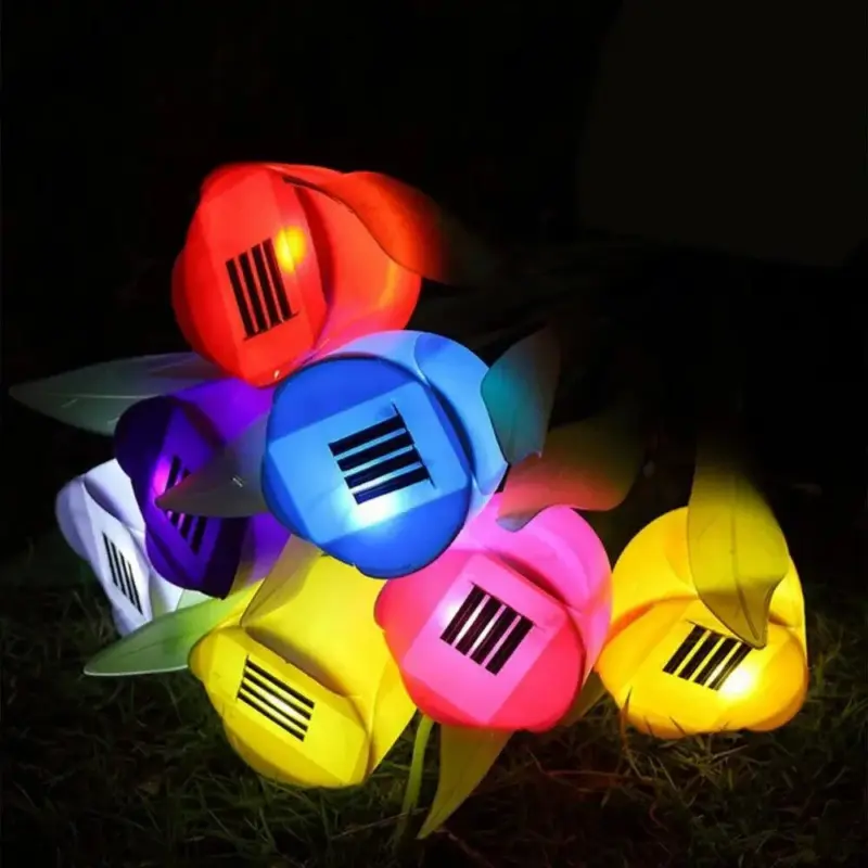 PetalGlow Solar Tulip Flower Lights